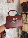 HERMES BORDEAU AVEC LA HOUSSE