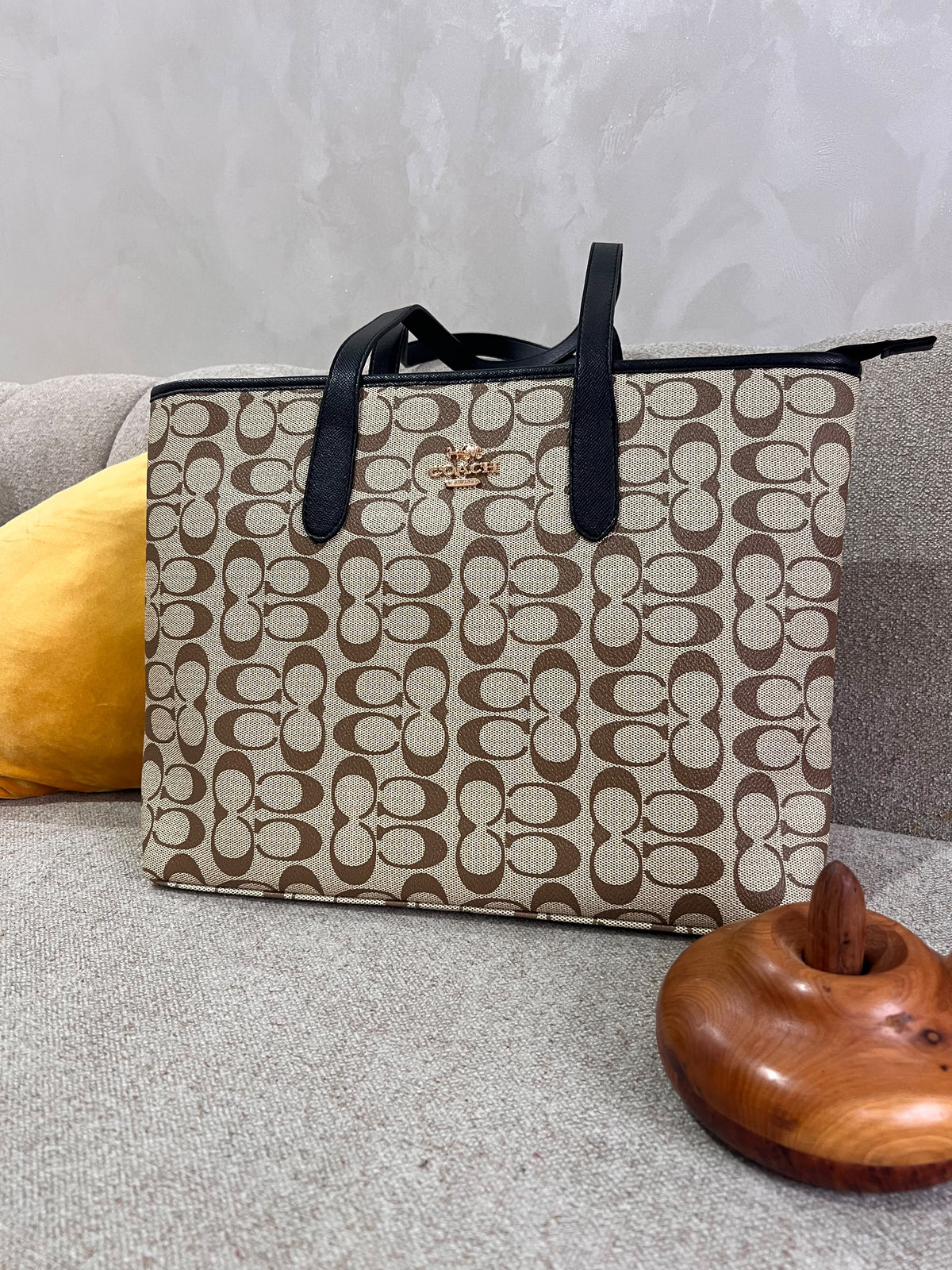 COACH BEIGE & NOIR