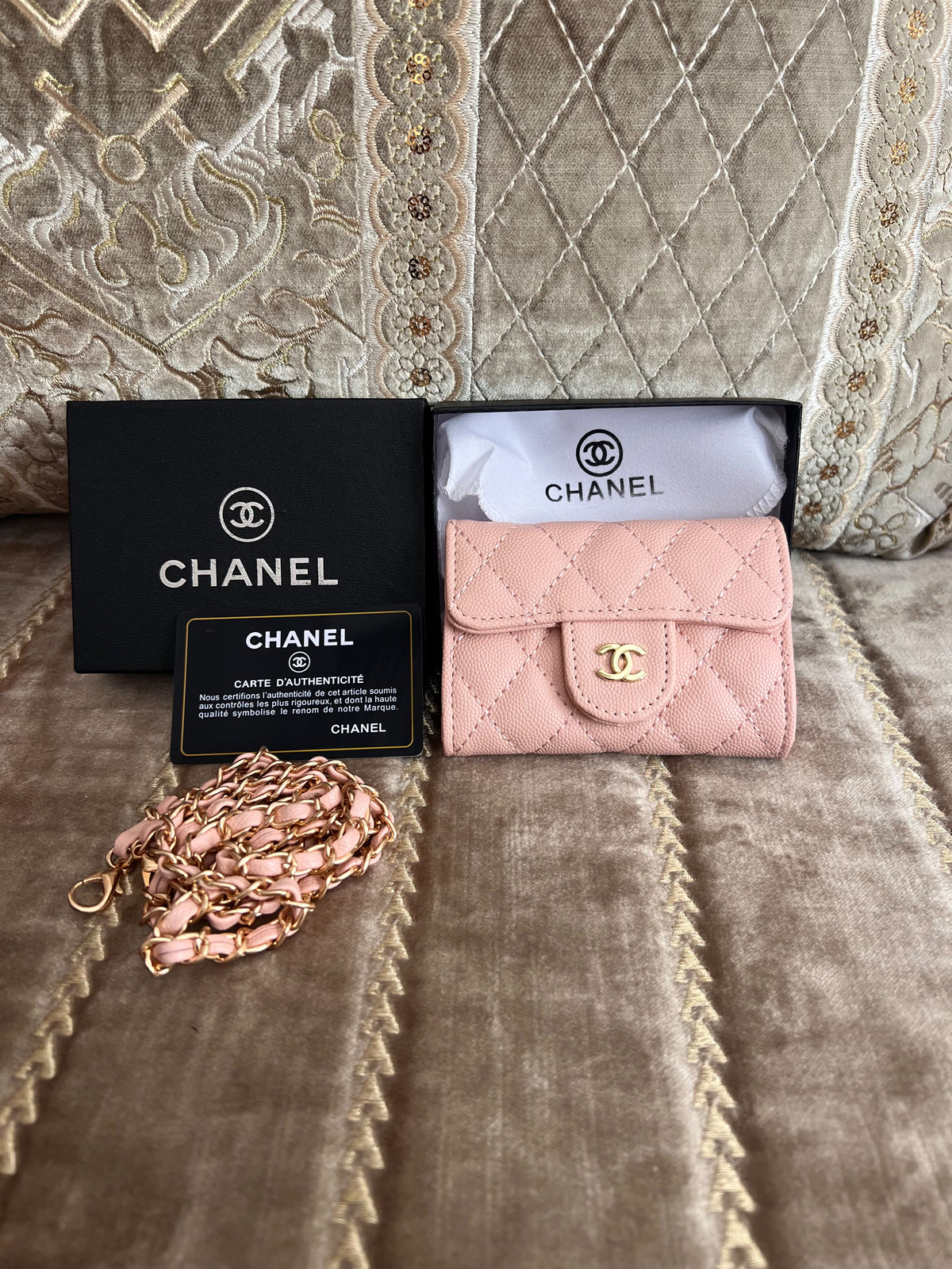 MINI CHANEL ROSE BEBE