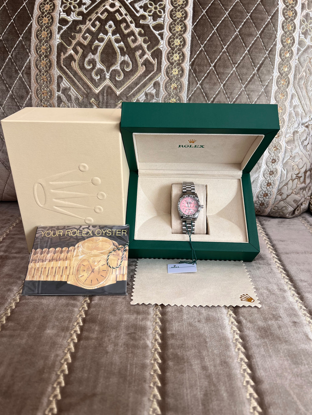 ROLEX TAB ROSE