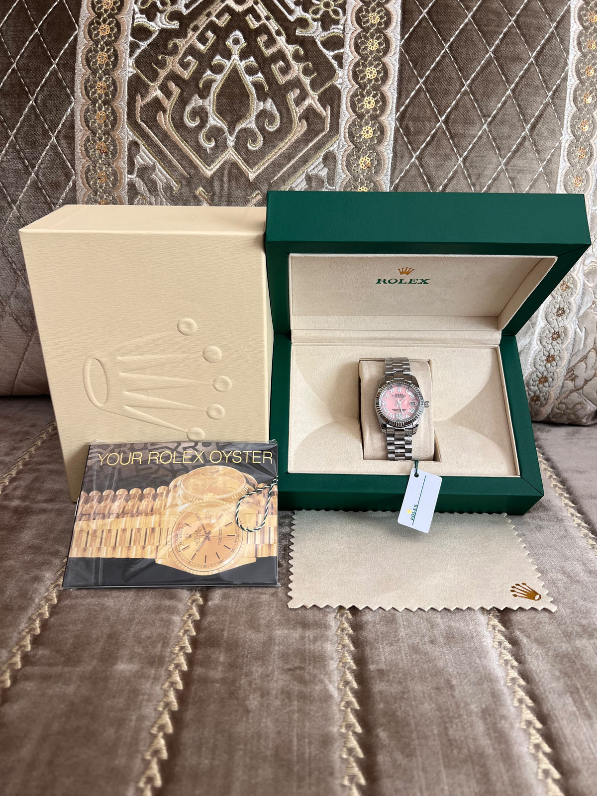 ROLEX TAB ROSE