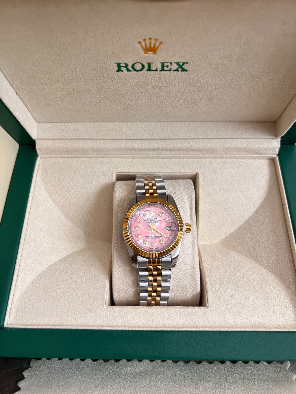 ROLEX TAB ROSE