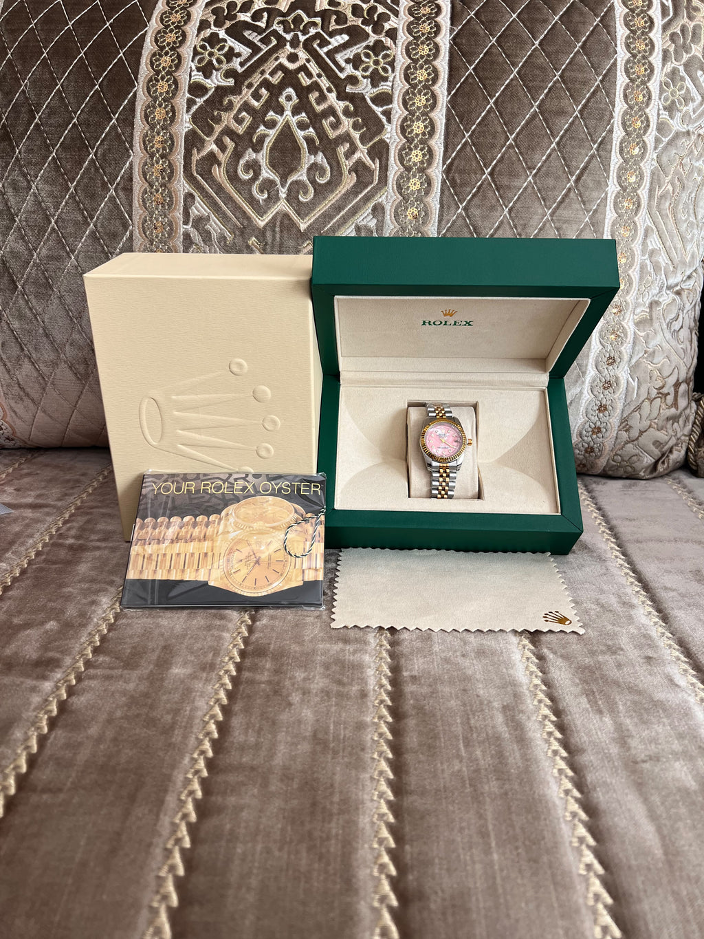 ROLEX TAB ROSE